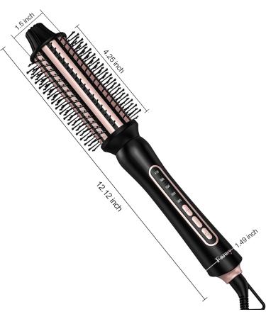 Thermal Brush for Big Bouncy Blowout - 1.5" Heated Round Brush with 5 Temps | Ceramic Curling Wand for Medium & Long Hair - Dual Voltage for Travel - Buy Online on GoSupps.com