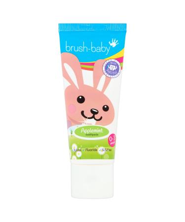 Brush-Baby Baby & Toddler Toothpaste (0-3Yrs)   Gentle Apple Mint Flavour (50ml)