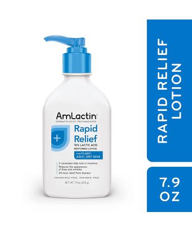 Amlactin Rapid Relief 15% Lactic Acid Lotion - Fragrance Free, 7.9 oz | Moisturizes & Restores Skin - Buy Online on GoSupps.com