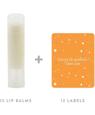 Shop Andaz Press Orange & Gold Glitter Graduation Party Lip Balm Favors - 12-Pack Good Luck Gifts - Buy Online on GoSupps.com