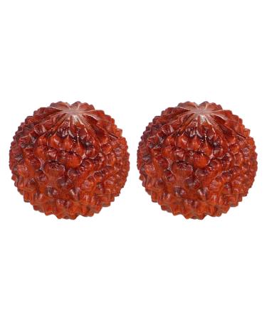 Gleavi 2st carving chinese handballs meditation balls baoding stress balls baoding ball meditation manual massage massage device for foot rolls litschi wooden china rosewood
