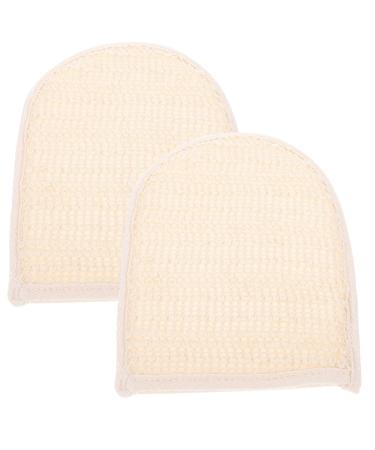 Beaupretty Loofah 2 Pcs Exfoliating Shower Body Scrub Mitts Exfoliating Body Scrubbers Back Washers Bathing Scrubbers for Women Men Bath Shower Spa Loofah Sponge