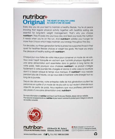 Nutribar+ Chocolate Peanut Butter Flavoured Bars High protein Meal Replacement Bars 24 Vitamins & Minerals High Fibre 5-Count - Buy Online on GoSupps.com