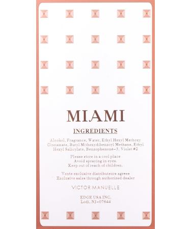 Victor Manuelle Miami Eau de Parfum Spray for Men 3.4 Ounce - Buy Online on GoSupps.com