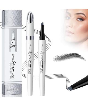 Eyebrow Pencil Liquid Eyebrow Pen 4 Tip Microblading Eyebrow Pen Creates Natural Looking Brows Effortlessly Eye Brow Pencils for Women (03) - Buy Online on GoSupps.com