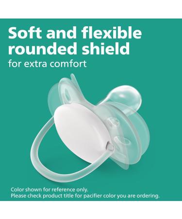 Philips AVENT Ultra Soft Pacifier 0-6 Months Arctic White/Green 4 Pack - SCF214/40 - Buy Online on GoSupps.com