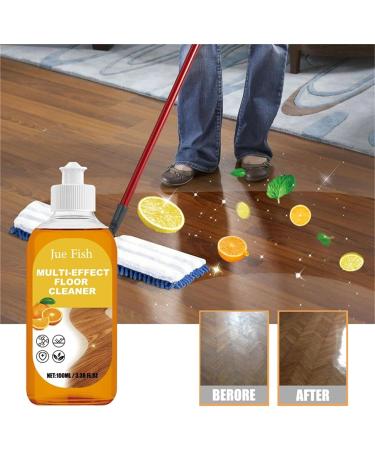 Jue-Fish Floor Cleaner Jue Fish Powerful Floor Cleaner Multi-Purpose Floor Cleaner Powerful Decontamination Floor Cleaner Powerful Stain Remover Floor Cleaner Lemon 100ml (1PC) - Buy Online on GoSupps.com