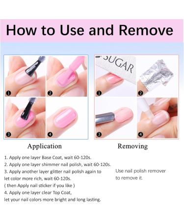 Glitter Red Nail Polish - 12 ml Red Glitter Nail Polish Quick Drying - Bright & Durable without UV Nail Polish - Shiny Shimmer Manicure (13 Shimmer Red) 11 - Buy Online on GoSupps.com