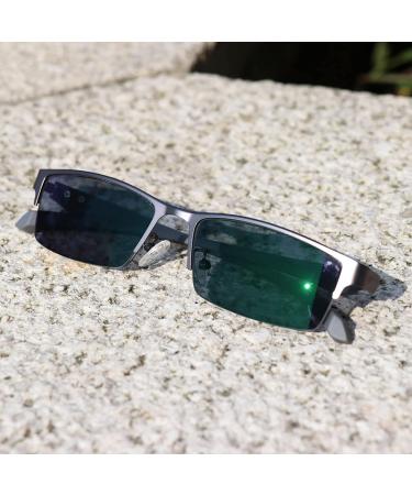 Reading Glasses & Sunglasses for Men & Women | UV400 Anti-Glare Spring Hinge +0.75 Black Metal Frames - Buy Online on GoSupps.com