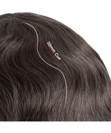 Lordhair 100% Human Hair Indian Hair 0.08mm Super Thin Skin Skin Hair Replacement System Color #4ASH Toupee Color4ASH - Buy Online on GoSupps.com