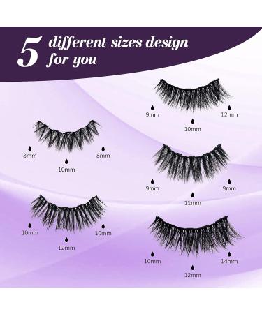 Fcicarn 5 Pairs Magnetic Eyelashes with Eyeliner Kit - Natural Look, Reusable, No Glue Needed - Buy Online on GoSupps.com