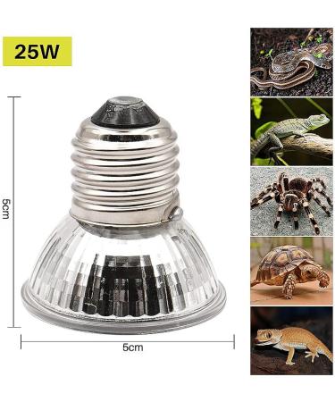 Wooluck 25W Turtle Heat Lamp Bulbs - UVA + UVB Full Spectrum Dimmable Halogen Light for Reptiles & Amphibians (6-Pack) - Buy Online on GoSupps.com