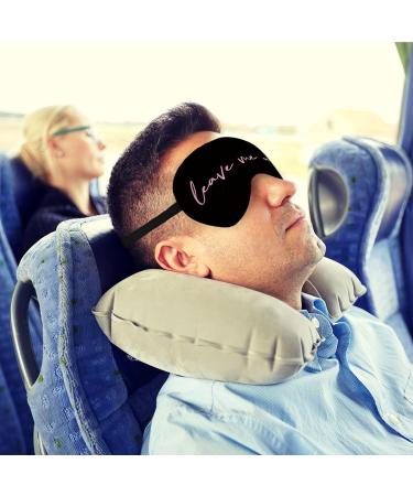 Funny Leave Me Alone Silk Eye Mask - Adjustable Sleeping Mask for Women & Girls | Perfect for Travel & Naps - Buy Online on GoSupps.com