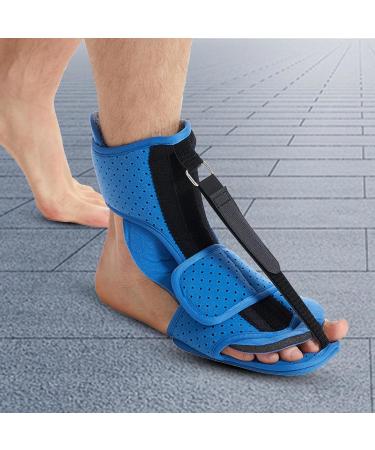 Night Splint - Comfortable Foot Drop Protector | Adjustable Breathable Ankle Support for Day & Night Use - Secure Foot Drop Night Splint in Blue - Buy Online on GoSupps.com