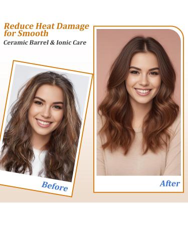 Round Brush Blow Dryer - 1.2 Inch Hair Brush for Short Hair One-Step Volume Straightening & Styling | Negative Ionic Ceramic Hot Air Brush - Buy Online on GoSupps.com