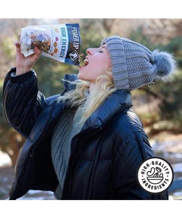 Power Up High Energy Trail Mix 8oz Bags - Walnuts, Banana Chips, Cashews, Coconut, Cranberries, Papaya - Keto, Paleo, Vegan, Gluten Free, Non GMO - Pack of 4 - Buy Online on GoSupps.com