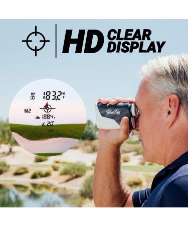 Blue Tees Golf Series 2 Pro Laser Rangefinder - 800 Yards Range, Slope Measurement, Flag Lock, Pulse Vibration, 6X Magnification - Buy Online on GoSupps.com