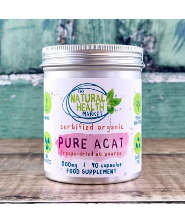 Certified Organic Acai Berry 500mg Capsules (90 Capsules) - Vegan & Soil Association Certified - Brazilian Harvest - 1 Count - Buy Online on GoSupps.com