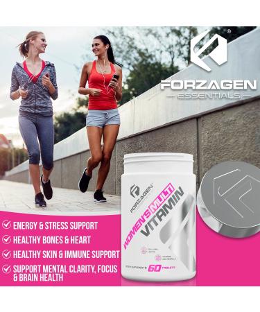 Forzagen Essentials Women's Multi Vitamin with Collagen and Biotin Complete Vitamin and Mineral Supplement 60 Tablets - Buy Online on GoSupps.com