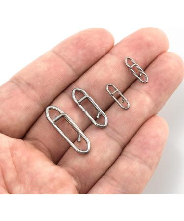 Dr.Fish Stainless Steel Fishing Power Clips - 25LB Micro Quick Snap Connectors 20 Pack - Buy Online on GoSupps.com