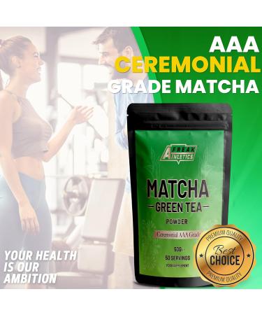 Premium Ceremonial Grade Matcha Green Tea Powder 50g - AAA Grade Quality - Buy Online on GoSupps.com