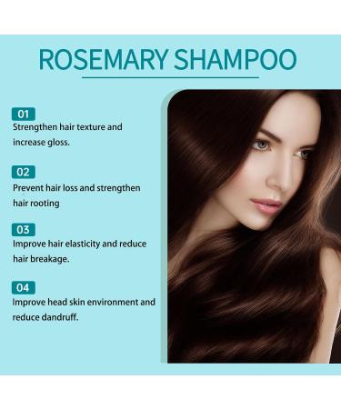  NACGYUDP Rosemary Shampoo - Regulates sebum production and reduces dandruff gentle formula for daily use cleanses the scalp refreshing suitable for all hair types (2 pcs) - Buy Online on GoSupps.com