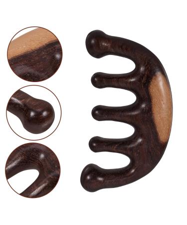 Frcolor Wooden Massage Comb for Men | Wide-Tooth Scalp & Hair Care Tool | No Static | 10.5x5.5 cm - Buy Online on GoSupps.com