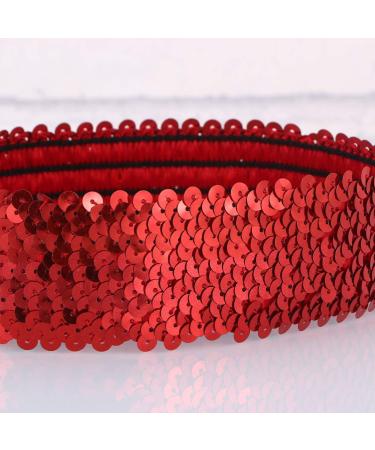 Beaupretty Red Sequin Headband - Sparkly Elastic Hair Accessory for Women & Girls - Buy Online on GoSupps.com