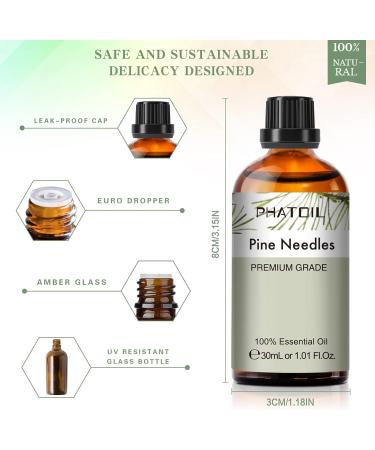 Pine Needles Essential Oil 30ML - 100% Pure Therapeutic Grade Natural Oil for Diffusers | Aromatherapy for Relaxation | 1 Pack - Buy Online on GoSupps.com