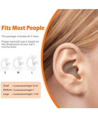 Zeadio Clear Earmould Earpiece Earbuds for Two-Way Radio - 8 Pairs - Buy Online on GoSupps.com