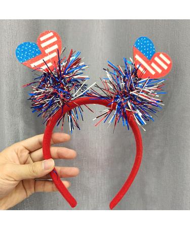 4th of July Heart Headband - Patriotic Hair Accessories for Women - Buy Online on GoSupps.com