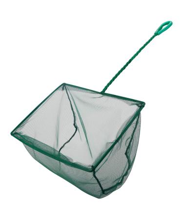 Pawfly 8 Inch Aquarium Fish Net Fine Mesh Fish Catch Nets with 10.5 inch Plastic Handle - Green