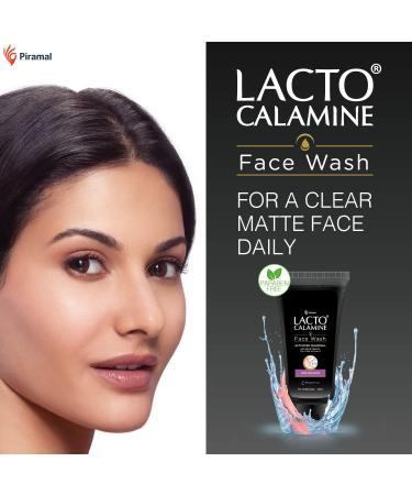 Lacto Calamine Activated Charcoal Face Wash with Aloe Vera & Tea Tree Extract - Deep Skin Detox, 100ml - Paraben & Sulphate Free - Buy Online on GoSupps.com