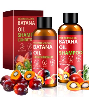 Batana l Shampoo und Conditioner Set Batana Haar Shampoo Set f r Haarwachstum Shampoo Conditioner f r Wiederherstellung besch digtes Haar d nnes Haar beseitigt Spliss 0.5 g (Lot de 2) - Buy Online on GoSupps.com