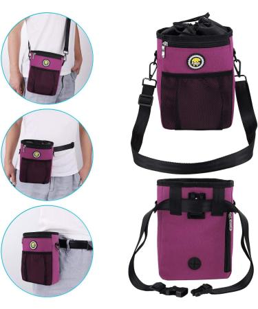XL Waterproof Dog Feeding Bag - Perfect for Treats & Agility Training | Pink Rosarot - Buy Online on GoSupps.com