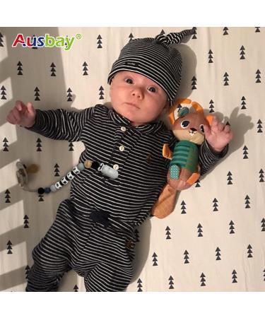 Personalized Name Pacifier Clip by Ausbay - Customized Binky Holder with Teething Silicone Beads for Baby Boys, Girls, and Toddlers - Buy Online on GoSupps.com