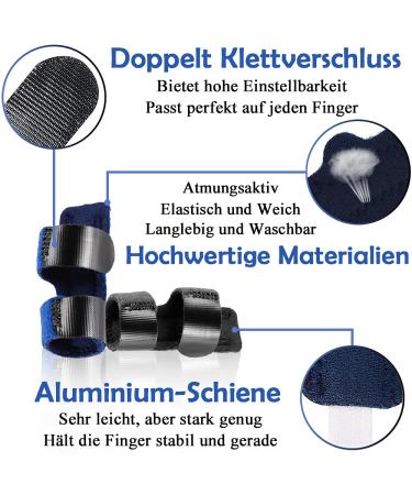 Fittoo Finger Splint for Arthritis & Tendonitis Relief - Protective Support for Index Middle & Ring Fingers - Black - Optimal Nighttime Comfort - Buy Online on GoSupps.com