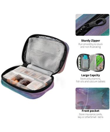 Buy Pfrewn 7 Day Pill Organizer Case - Vintage Butterfly Travel Pill Box | Portable Weekly Vitamin & Medicine Holder - Buy Online on GoSupps.com