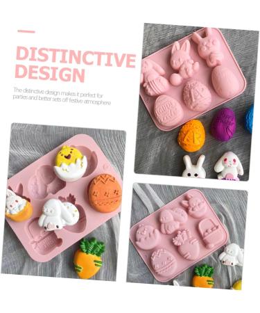 Alipis 3pcs Easter Cake Mold Easter Molds Easter Bunny Cake Pans for Baking Chocolate Mold Silicone Bunny Mold Easter Ice Baking Tools Silicone Cake Mold Silica Gel Biscuit Ornaments - Buy Online on GoSupps.com