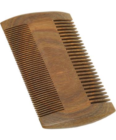 Peigne Moustache Emp che les Dents Arrondies Statiques Prise Confortable Peigne Barbe en Bois Double Face Taille Compacte pour un Usage Quotidien des Hommes - Buy Online on GoSupps.com