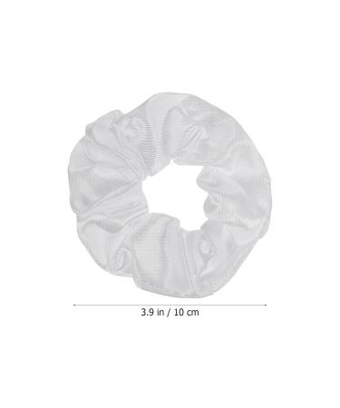 Beaupretty 5-Pack No Damage Hair Ties - Elastic Ponytail Holders for Women & Girls (White) - Soft Scrunchies for Effortless Style - Buy Online on GoSupps.com