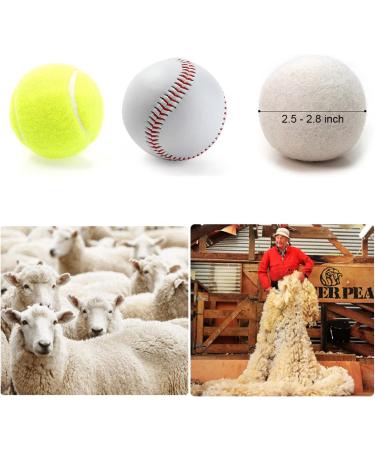 6-Pack Wool Dryer Balls - Reusable Laundry Balls for Natural Fabric Softening and Wrinkle Release - Organic Eco-Friendly Dryer Balls for Pet Hair Removal - Drying Ball Alternative to Dryer Sheets - Buy Online on GoSupps.com