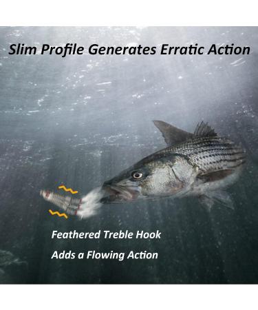 Dr.Fish 5 Pack Metal Jigging Spoon Lures Saltwater Surf Fishing Mackerel, Striper, Bluefish Trolling Spoon 2oz Diamond Jig for Long Casting - Buy Online on GoSupps.com