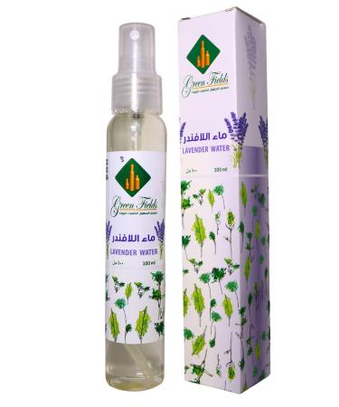 Green Fields Lavender Hydrosol - 100% Pure and Natural Soothing Floral Water for Skin and Aromatherapy - 100ml