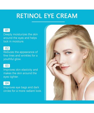 Retinol Under Eye Cream Instant Lift Plus Dark Circles - Instant Firm Eye Tightener Anti Aging Eye Cream for Dark Circles and Puffiness Eye Bags Treatment Skin Care Hydrates & Lifts (1) - Buy Online on GoSupps.com