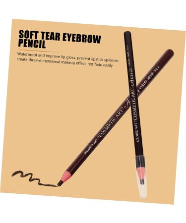SOESFOUFU Black Colored Pencils 10pcs Eyebrow Pencil Facial Tools Eyebrow Peel- off Pencil Eyebrow Pens Crayon Girl Miniature - Buy Online on GoSupps.com