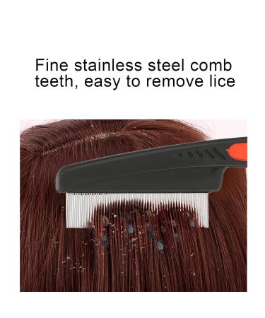 Professional Stainless Steel Lice Comb - Fine Tooth Head Lice Removal Tool for Men Women & Pets - Buy Online on GoSupps.com