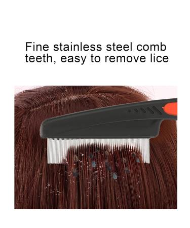 High-Quality Stainless Steel Fine Tooth Comb for Dandruff | Professional Hair Comb for Kids & Adults - International Shipping Available - Buy Online on GoSupps.com