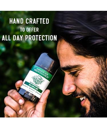 American Provenance All Natural Deodorant for Men and Women- Aluminum Free Deodorant that Lasts All Day - Made in the USA with Essential Oils & Cruelty Free - Bay Rum & Lime (1 Pack) - Buy Online on GoSupps.com