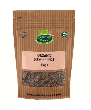 Organic Hemp Seeds 1kg by Hatton Hill Organic - Certified Organic